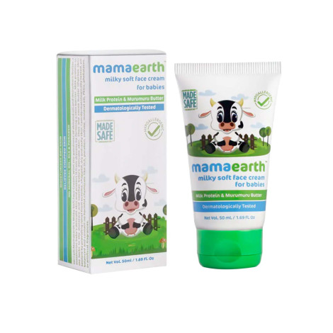Mama Earth Milky Soft Face Cream For Babies 60g