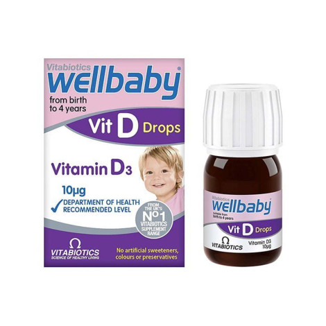 Vitabiotics Wellbaby Vit D Drops 10µg – 30ml
