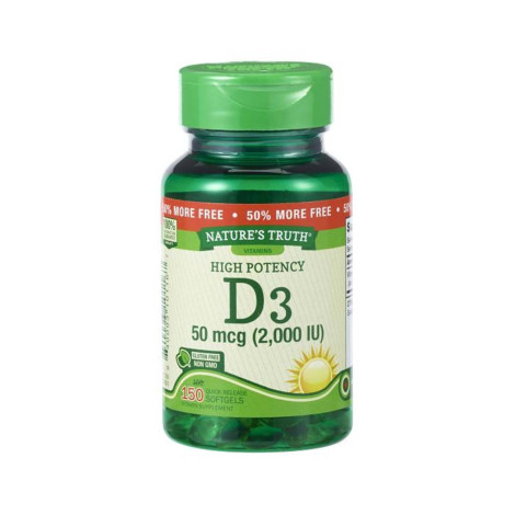 Nature’s Truth High Potency Vitamin D3 2000 IU 150 softgels