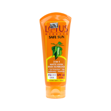 Lotus Herbals Safe Sun SPF40 UVB 100g