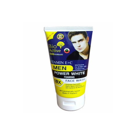Bio Active Men Vitamin E+C Power White Foaming Face Wash 100g