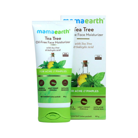 Mama Earth Tea Tree Oil-Free Moisturizer 80g
