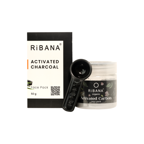 Ribana Activated Charcoal Face Pack - 50g