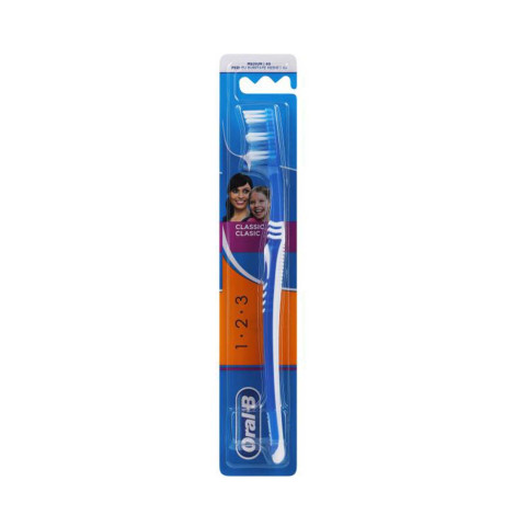 Oral-B 1 2 3 Classic 40 Medium - Dark Blue