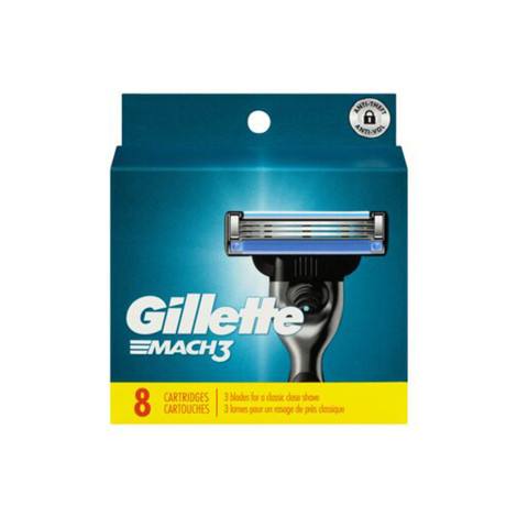 Gillette Mach3 Razor Blade - 8 Cartridges