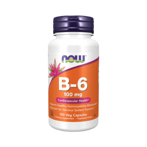 NOW Vitamin B-6 100 mg 100 Capsules
