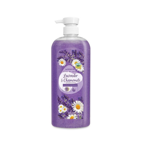 Watsons Lavender & Chamomile  Smoothes & Moisturises Skin Shower Scrub 700ml