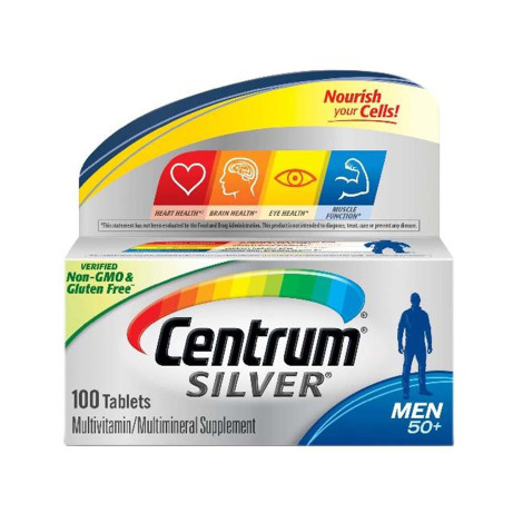 Centrum Silver Men 50+Multivitamin/Multimineral 100 Tablets