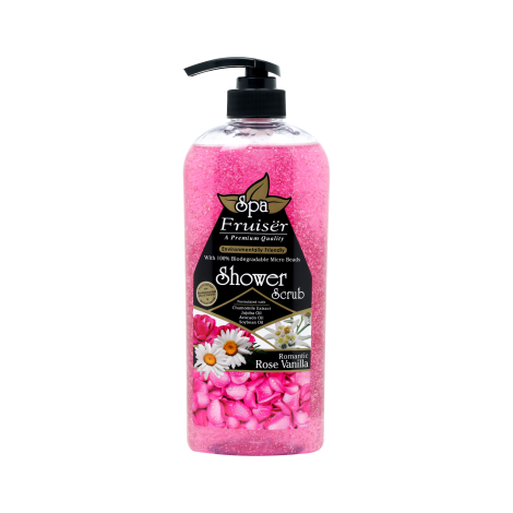 Fruiser Spa Romantic Rose Vanilla Shower Scrub 730ml
