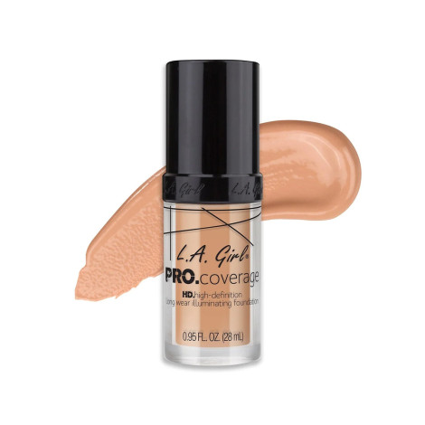 LA Girl Pro Coverage HD Long Wear Illuminating Foundation - Porcelain