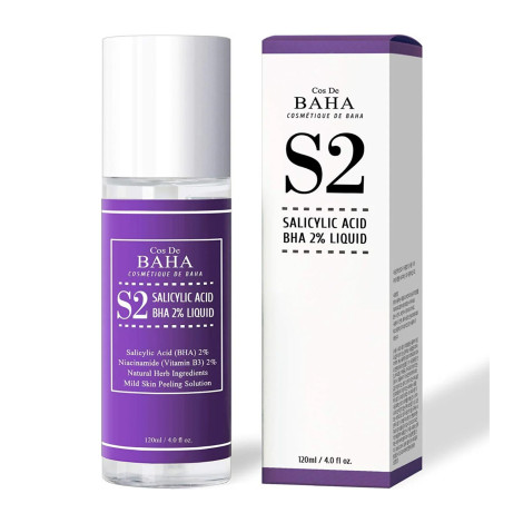 Cos De BAHA Salicylic Acid BHA 2% Liquid (S2) Serum 120ml