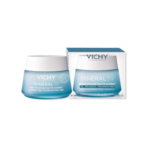 Vichy Mineral 89 48H Moisture Matte Sorbet Gel 50ml