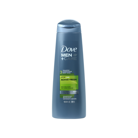 Dove Men Sport Care Active Fresh 3in1 Shampoo Conditioner Body Wash 355ml