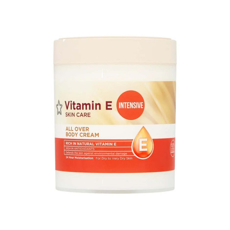 Superdrug Vitamin E Intensive All Over Body Cream 475ml