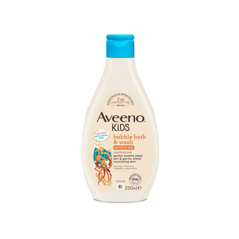 Aveeno Kids Bubble Bath & Wash Sensitive Skin 250ml