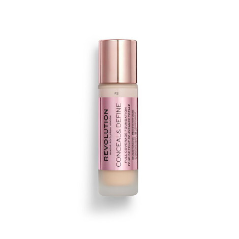 Makeup-Revolution Conceal & Define Foundation F2