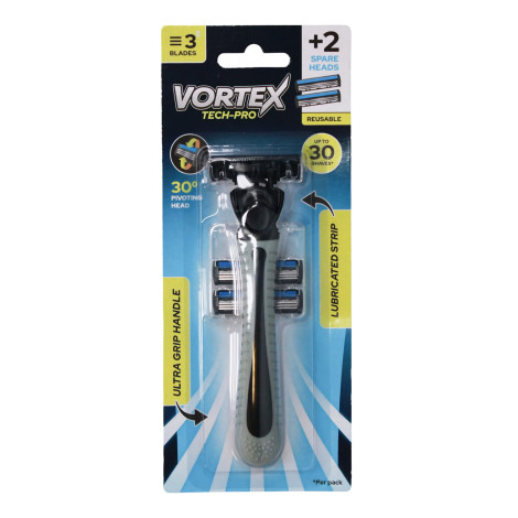 Vortex Tech-Pro 3 Blade With 2 Extra Head Razor