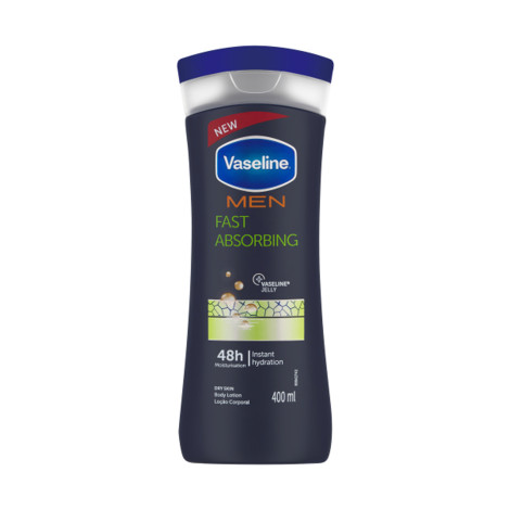 Vaseline Men Fast Absorbing Instant Hydration Body Lotion 400ml