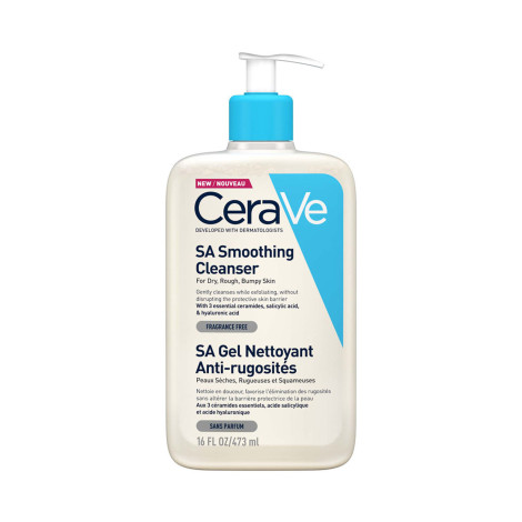 Cerave SA Smoothing Cleanser For Dry, Rough, Bumpy Skin 473ml