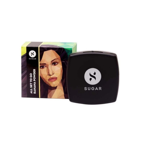 Sugar Cosmetics All Set To Go Powder - Banana