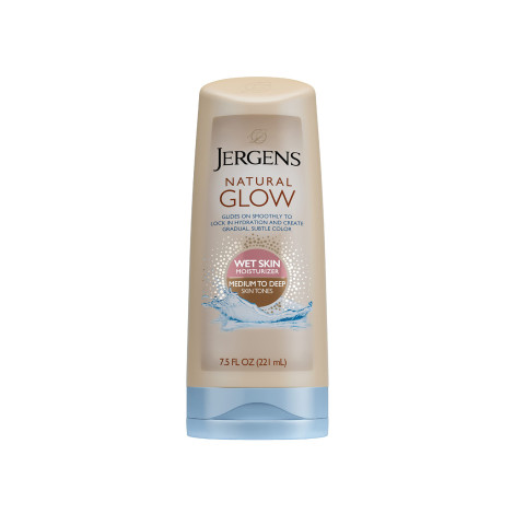 Jergens Natural Glow Wet Skin Moisturizer Medium To Deep Skin Tones 221ml