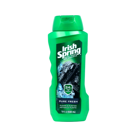 Irish Spring Pure Fresh With Charcoal Body Wash 532ml