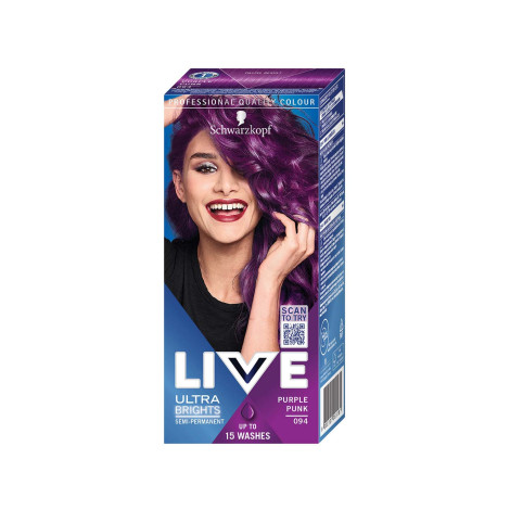 Schwarzkopf Live Ultra Brights Semi-Permanent Colour - 094 Purple Punk