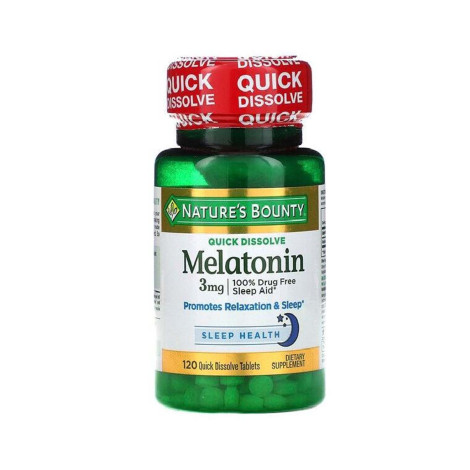 Nature’s Bounty Melatonin 3mg 120 Tablets
