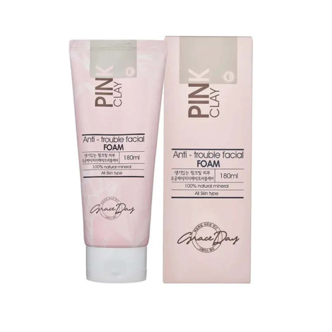 Grace Day Pink Clay Anti Trouble Facial Foam 180ml