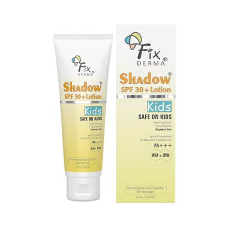 Fix Derma Shadow Kids Sunscreen SPF 30+ Lotion 75g