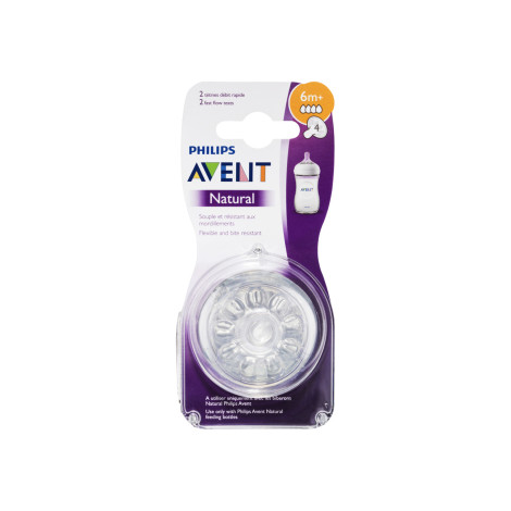 Philips Avent Natural Flow Teats 6m+