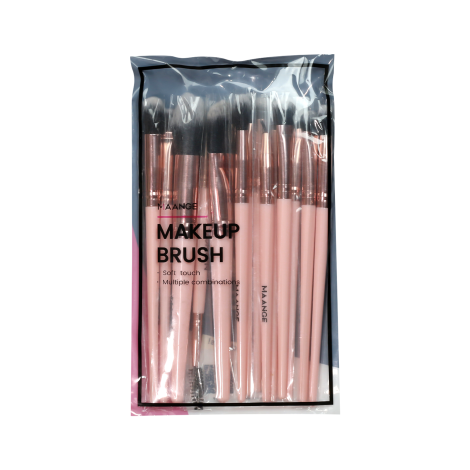 Maange Pink Eye Makeup Brush Set - 14pcs