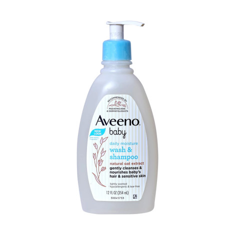 Aveeno Baby Daily Moisture Wash & Shampoo 354ml