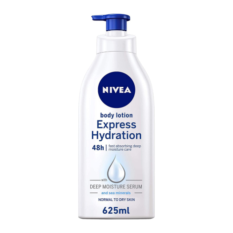 Nivea Fast Absorbing Moisture Express Hydration Body Lotion 625ml