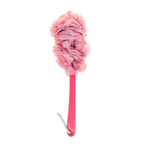 Long Handle Body Bath Brush - Soft Pink
