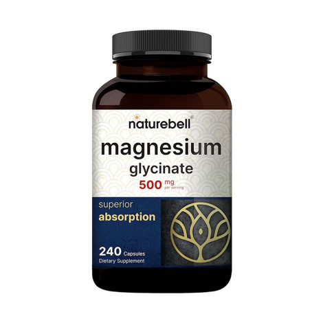 NatureBell Magnesium Glycinate Capsules 500mg – 240 Capsules
