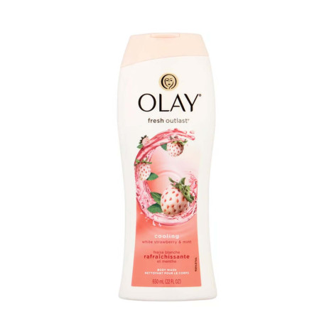 Olay Fresh Outlast Cooling White Strawberry & Mint Body Wash 650ml