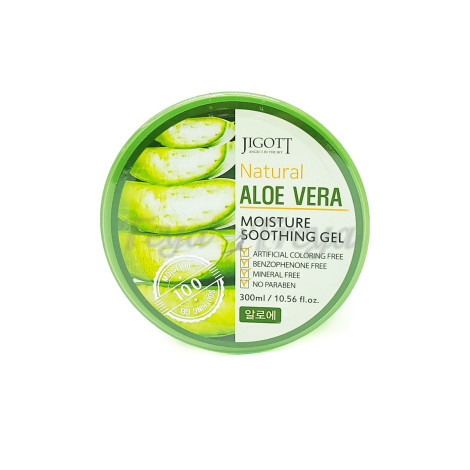 Jigott Natural Aloe Vera Moisture Soothing Gel  300ml
