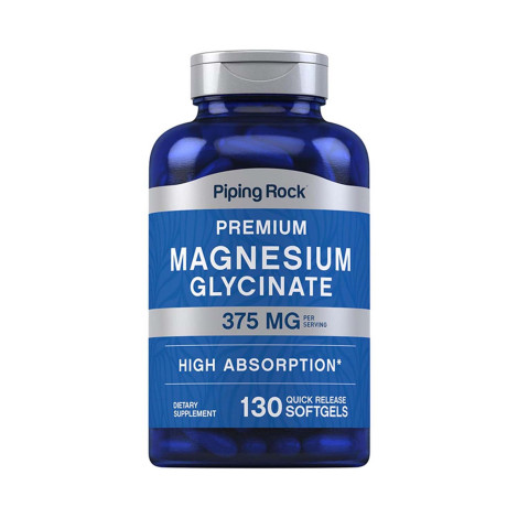 Piping Rock Magnesium Glycinate 375mg -130 Softgels