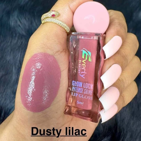 Everly Beauties Glow Lock Intense Shine Lip Gloss - Dusty Lilac