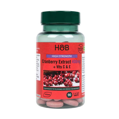 Holland & Barrett High Strength Cranberry Extract 400mg – 90 Tablets