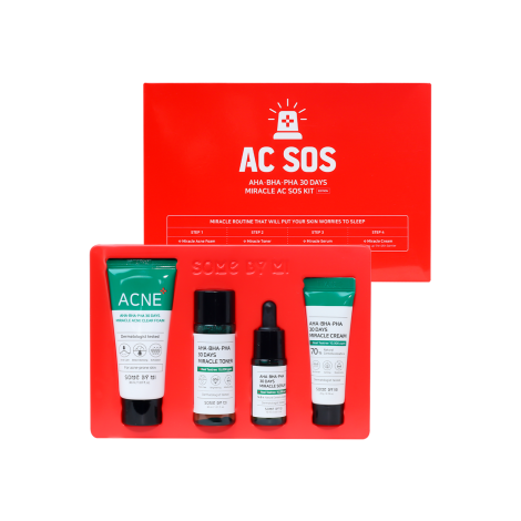 Some By Mi Aha Bha Pha 30 Days Miracle AC SOS Kit - 1pack 4pcs
