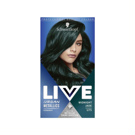 Schwarzkopf Live Urban Metallics Hair Colour - U75 Midnight Jade