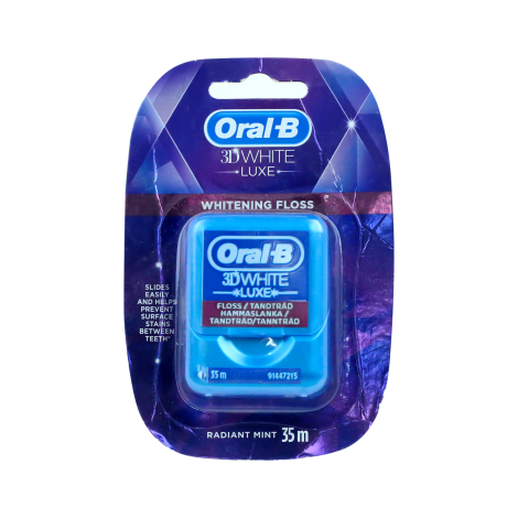Oral B 3D White Luxe Whitening Floss Radiant Mint 35m