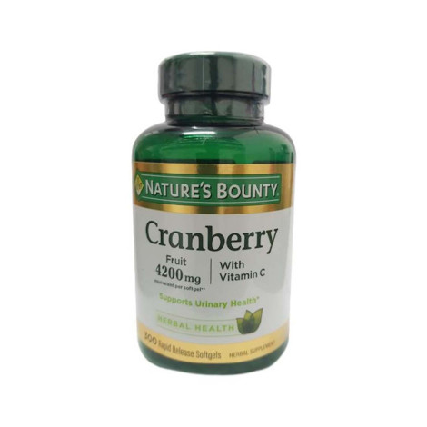Nature’s Bounty Cranberry Pills 4200mg 300 Softgels