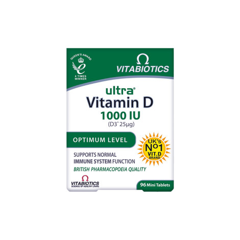 Vitabiotics Ultra Vitamin D 1000 IU Optimum Level 96 Mini Tablets