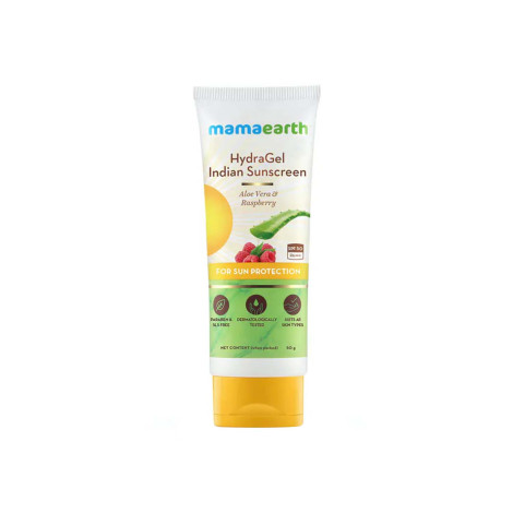 Mama Earth Hydra Gel Indian Sunscreen SPF50 PA+++ 50g