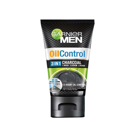 Garnier Men Oil Control 3 in 1 Charcoal Foam 100ml