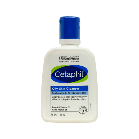 Cetaphil Oily Skin Cleanser Combination to Oily, Sensitive Skin 125ml