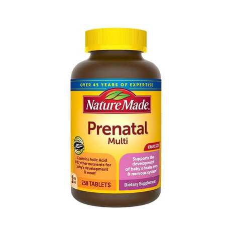 Nature Made Prenatal Multi, 250 Tablets